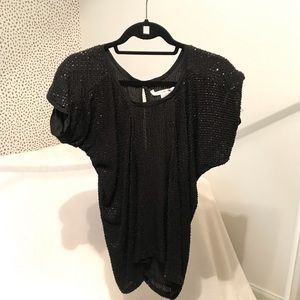 Diane Von Furstenberg Silk Beaded Top